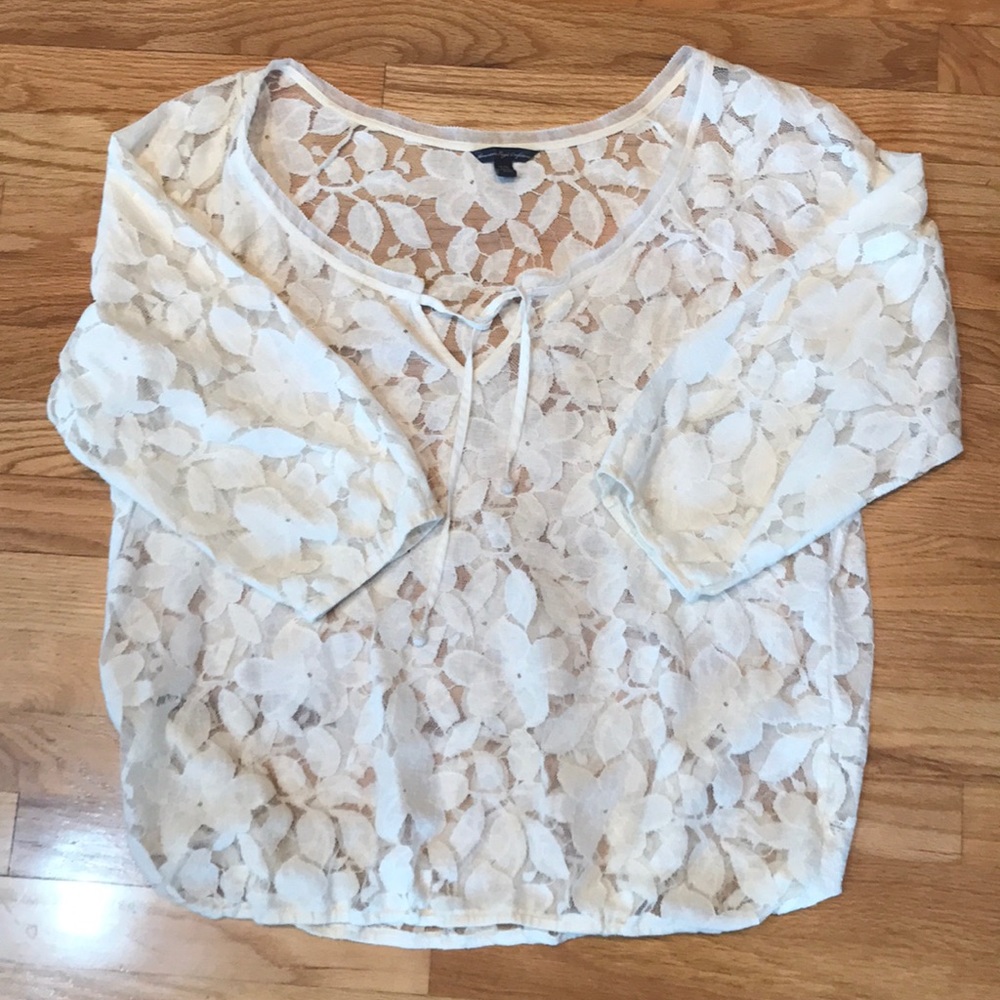 American eagle outfitters lace top, EUC, xl